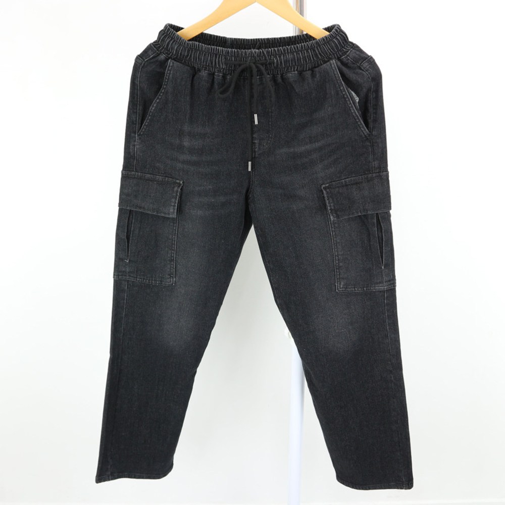 남자 밴딩 카고청바지 테이퍼드핏 스판 데님팬츠 카고데님 32,500원