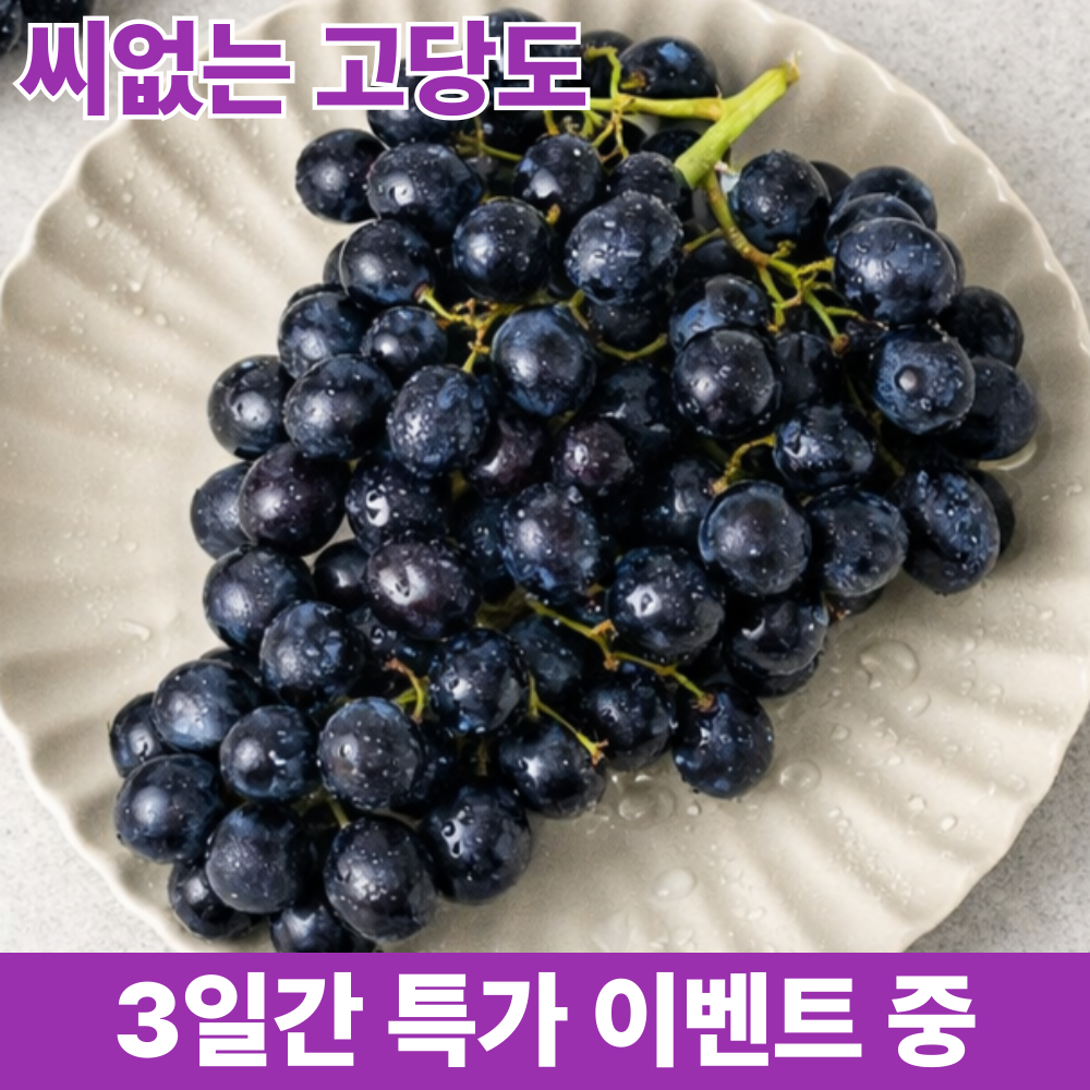 [고당도] 블랙세이블 포도 20Brix이상 씨없는 수입포도, 1박스, 4kg 42,900원
