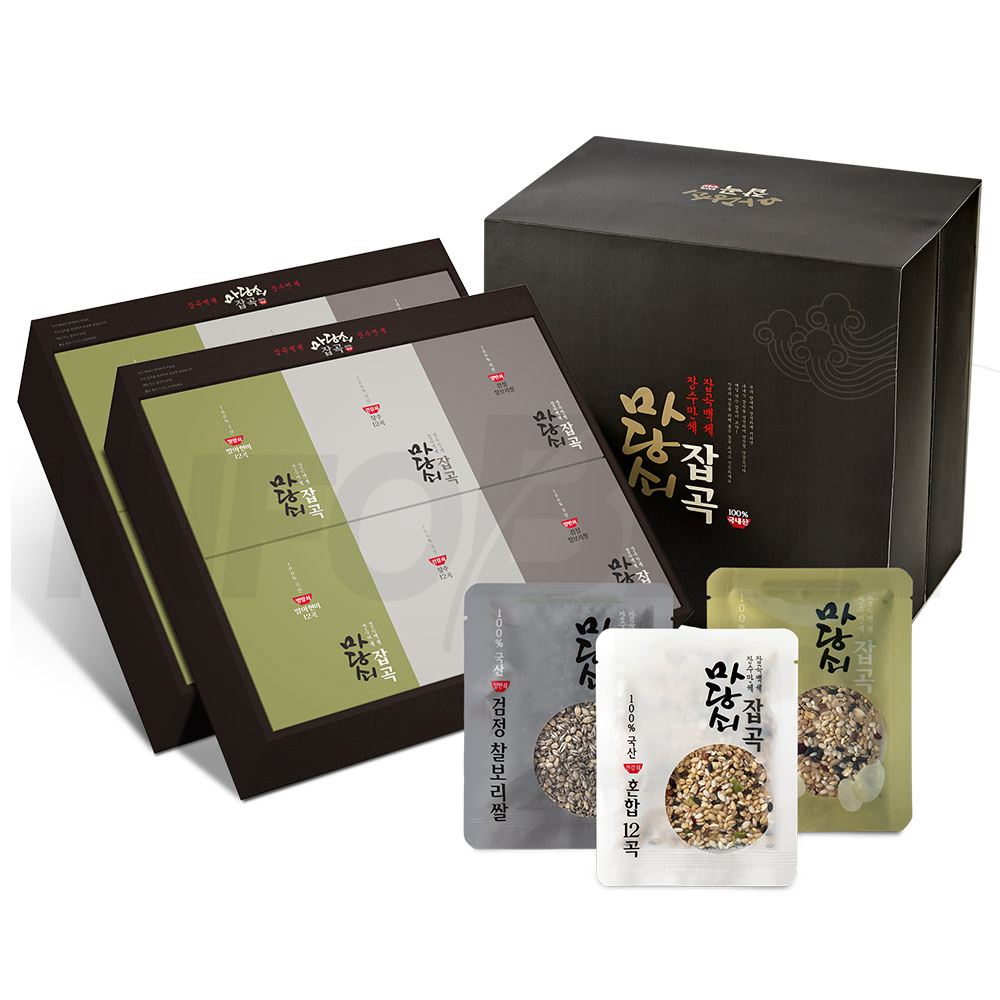 따로 섞을 필요없는 개별포장! 완전 밀봉! 1마당쇠 잡곡세트 명절 선물 세트 흥부세트 60팩 놀부세트 120팩, 50g, 1 49,900원
