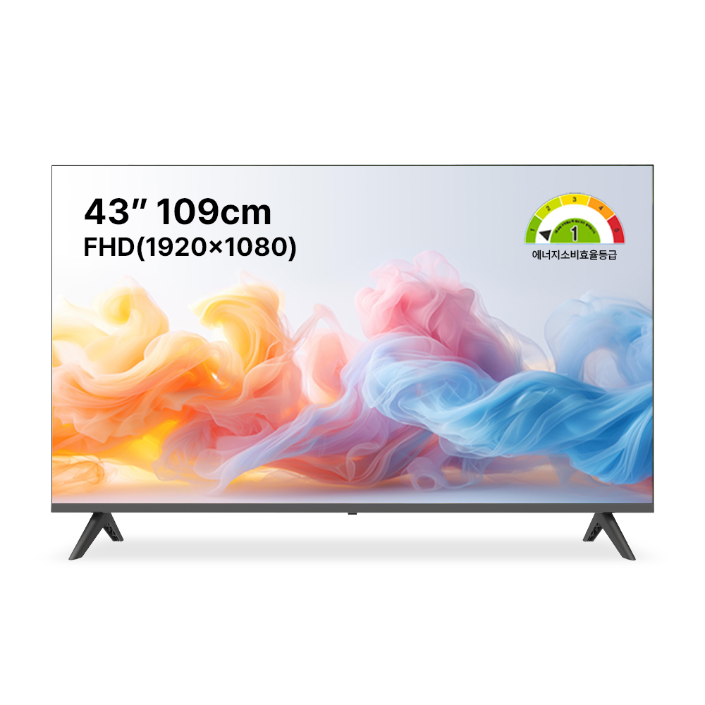 스타인즈 대기업패널 40/43 FHD LED TV 1080P, 고객직접설치, 스탠드형, KKZ4302FH, 109cm(43인치) 189,000원