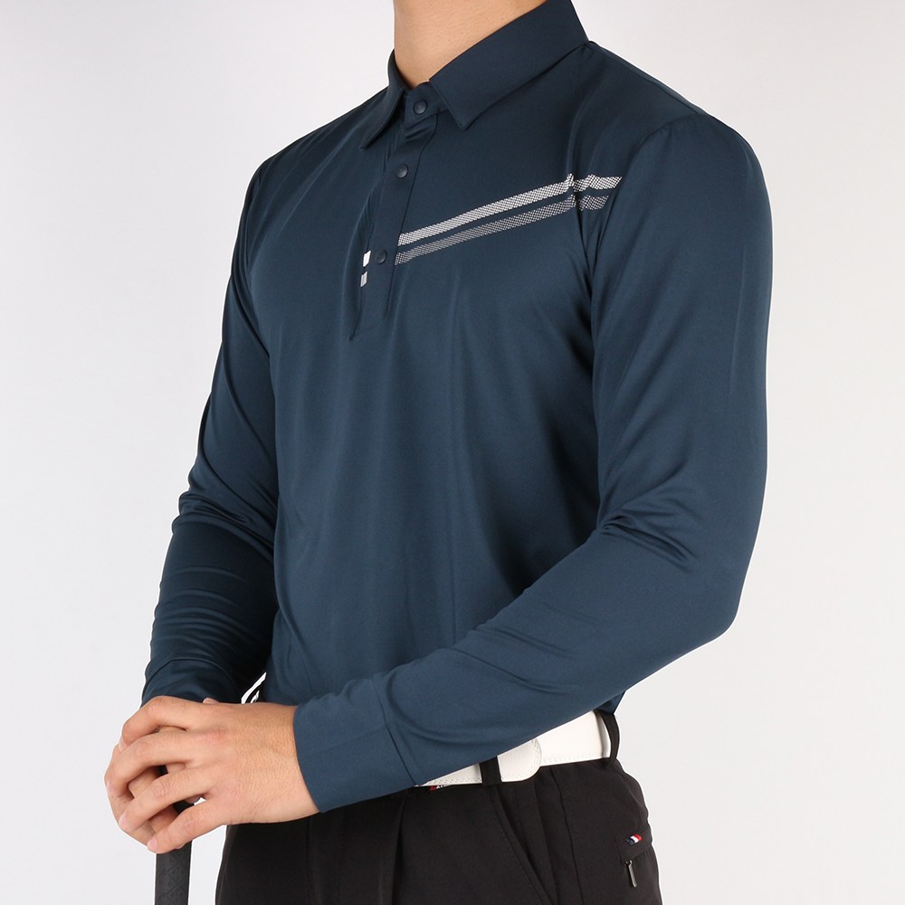 [GTM] 쟌피엘(정품) 남성 프리미엄사선 골프카라티 남자 긴팔 스포츠 고탄력 골프웨어 카라넥 티셔츠 국내제작 39,800원