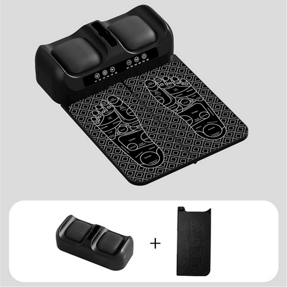 Jeernare 무선 EMS 저주파마사지기 펄스 3단계 발마사지기 항온 발바닥 마사지기, 블랙, JZ-AMT 52,800원