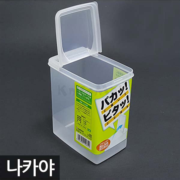 일본 나카야 반오픈 사각용기 1.7L 식재료통 다용도용기 2,600원
