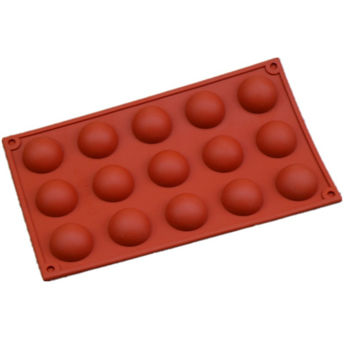 실리콘몰드 - 반구 원형 (15구), 단일색상 5,500원