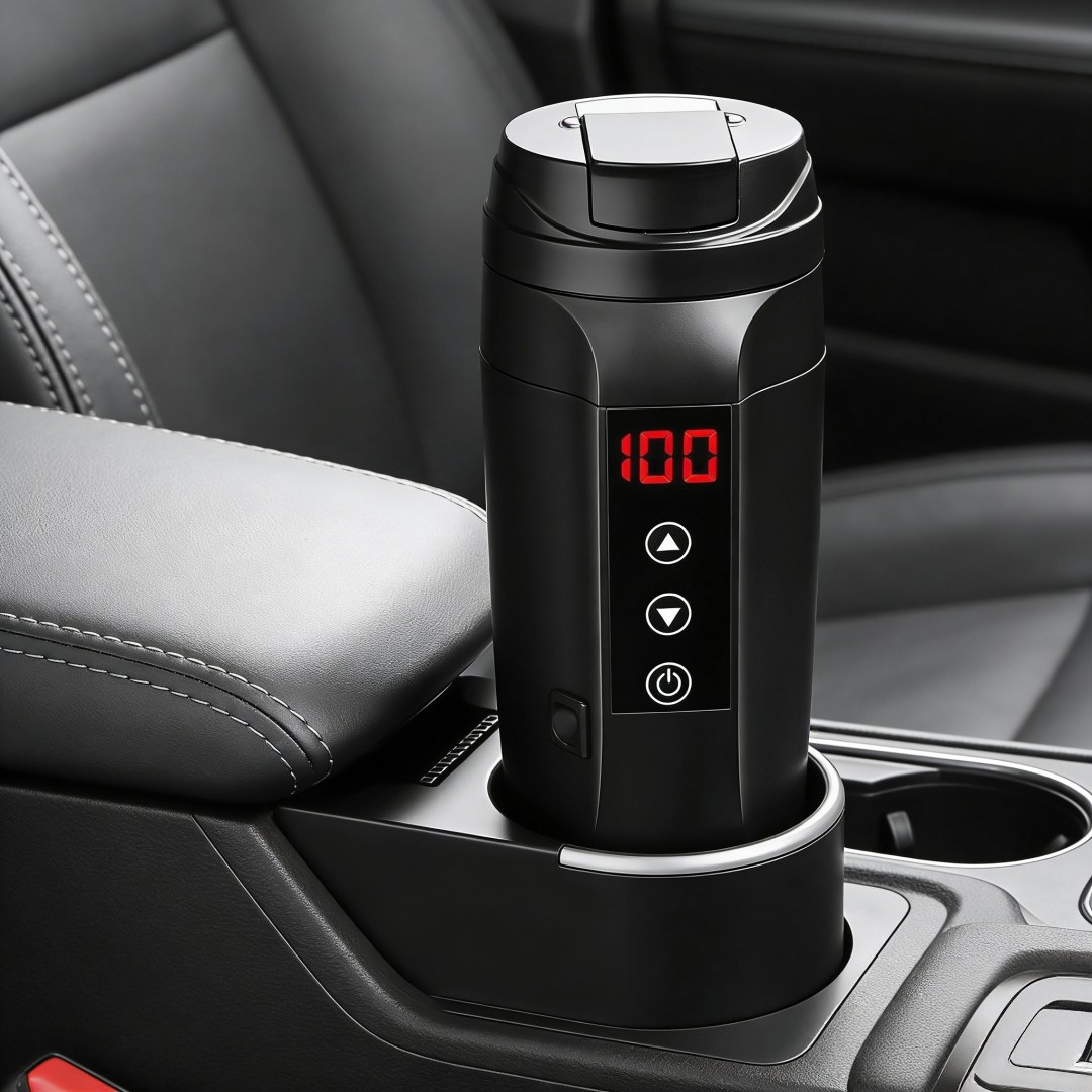 Mochae 차량용 전기포트 차량용 커피포트 카포트 차량용포트 차량용텀블러 보온병 스마트 온도표시 조절 자동차포트 450ML 12V/24V 주전자 차박용품 여행용 휴대용 멀티 47,780원