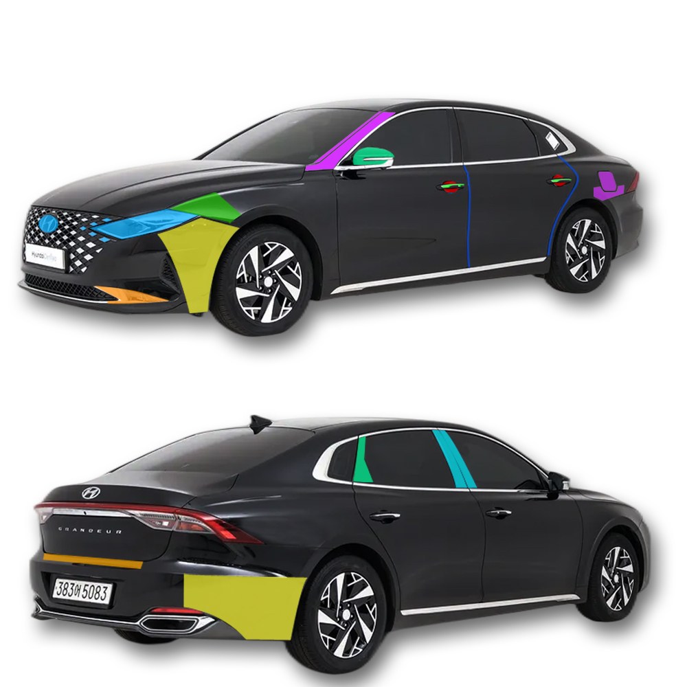 스킨엑스 더 뉴 그랜저 IG 외장필수패키지 PPF 차량보호필름, 1개, 투명 230,000원