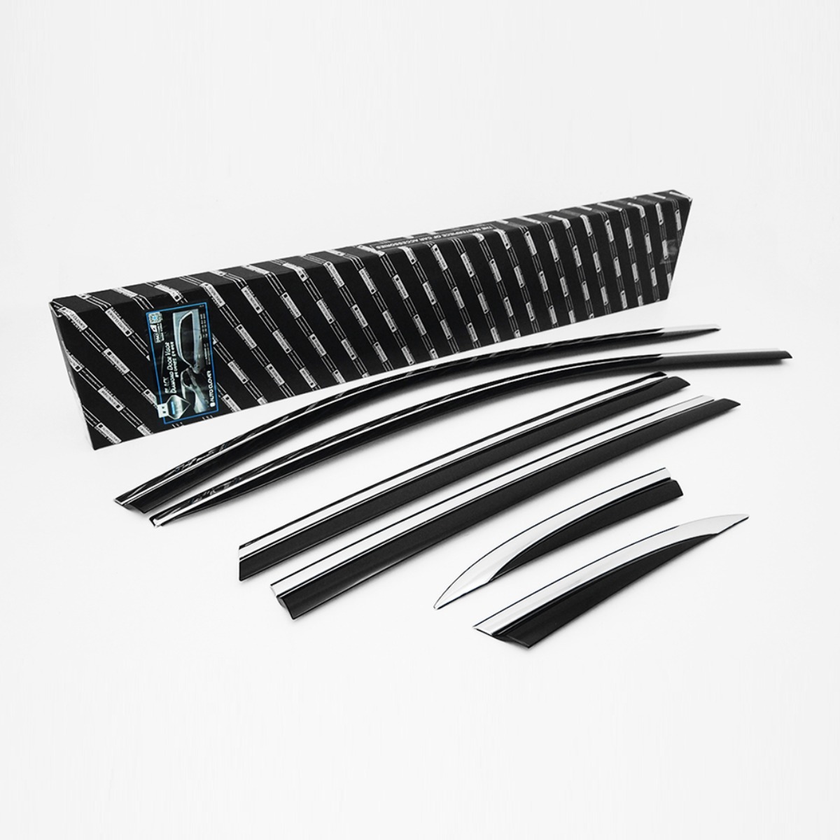 뭉구카 AC 르노 QM6 블랙 다이아몬드 도어바이져 자동차 빗물받이 스모그바이저 차량 빗물받이 썬바이저 D947 6pcs 98,800원