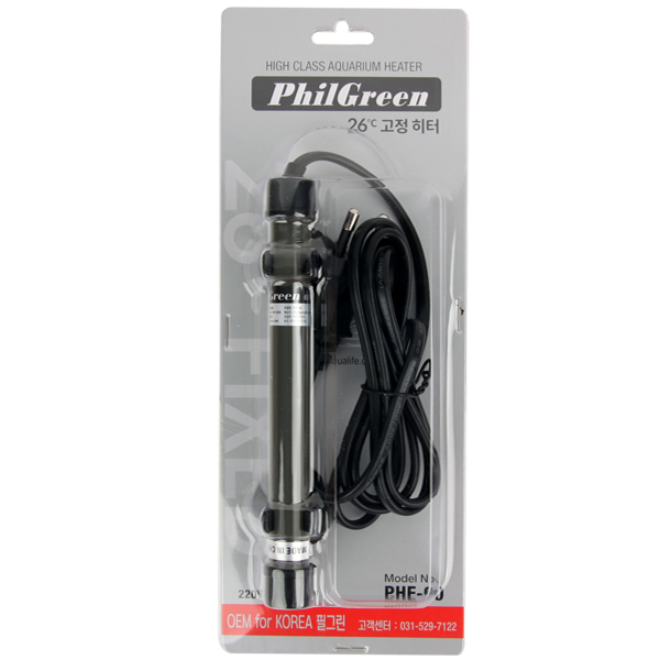 필그린 26도 고정형 히터 PHF-60 (60w) 거북이어항 7,630원