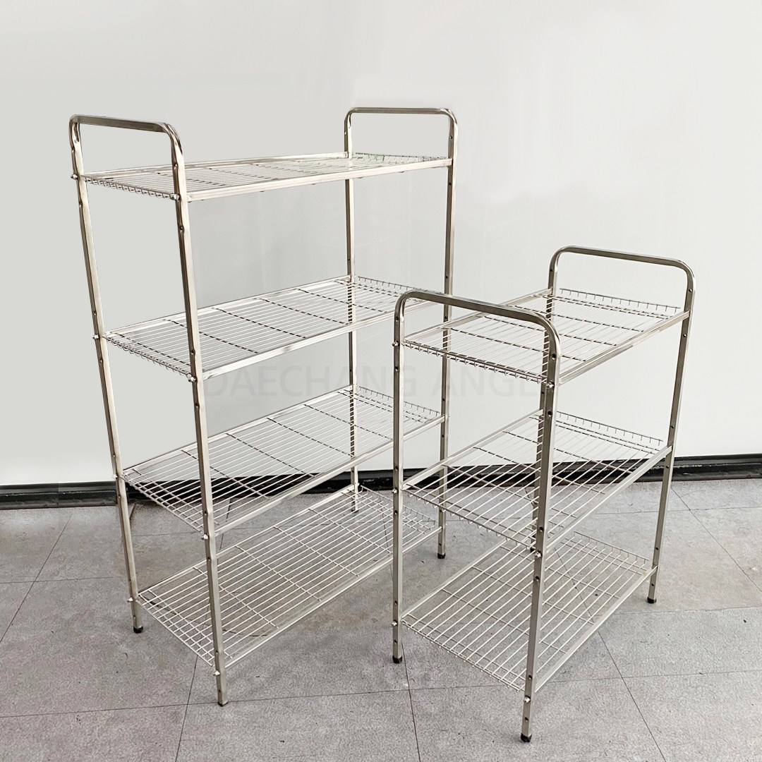 슈퍼 올 스텐 가로450 진열 3단 4단 선반 메탈 셀프 랙 주방 베란다 진열대 53,500원