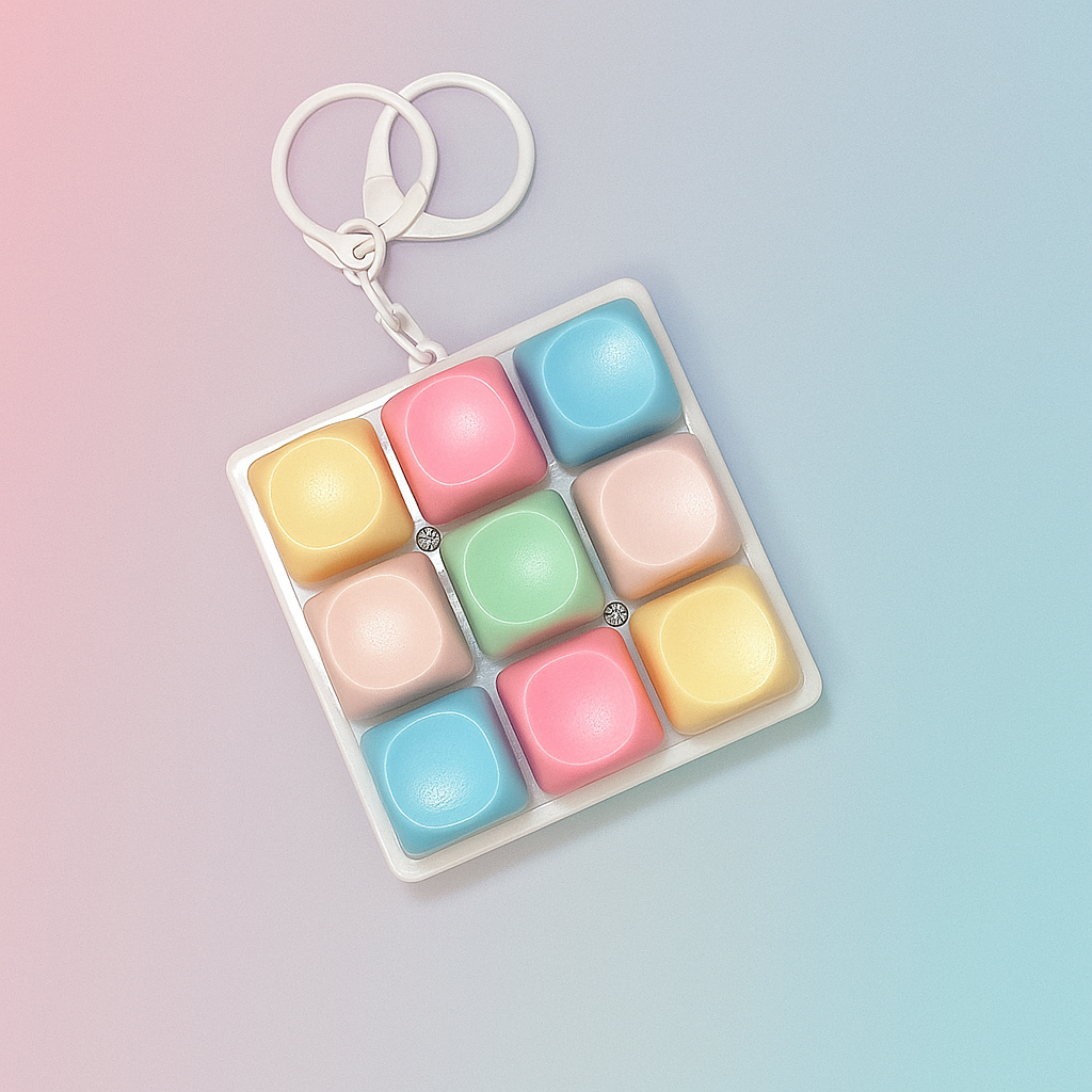 펫더월드 키보드 키링 mbti 커스텀 소프트 청축 파스텔 키캡 9,800원