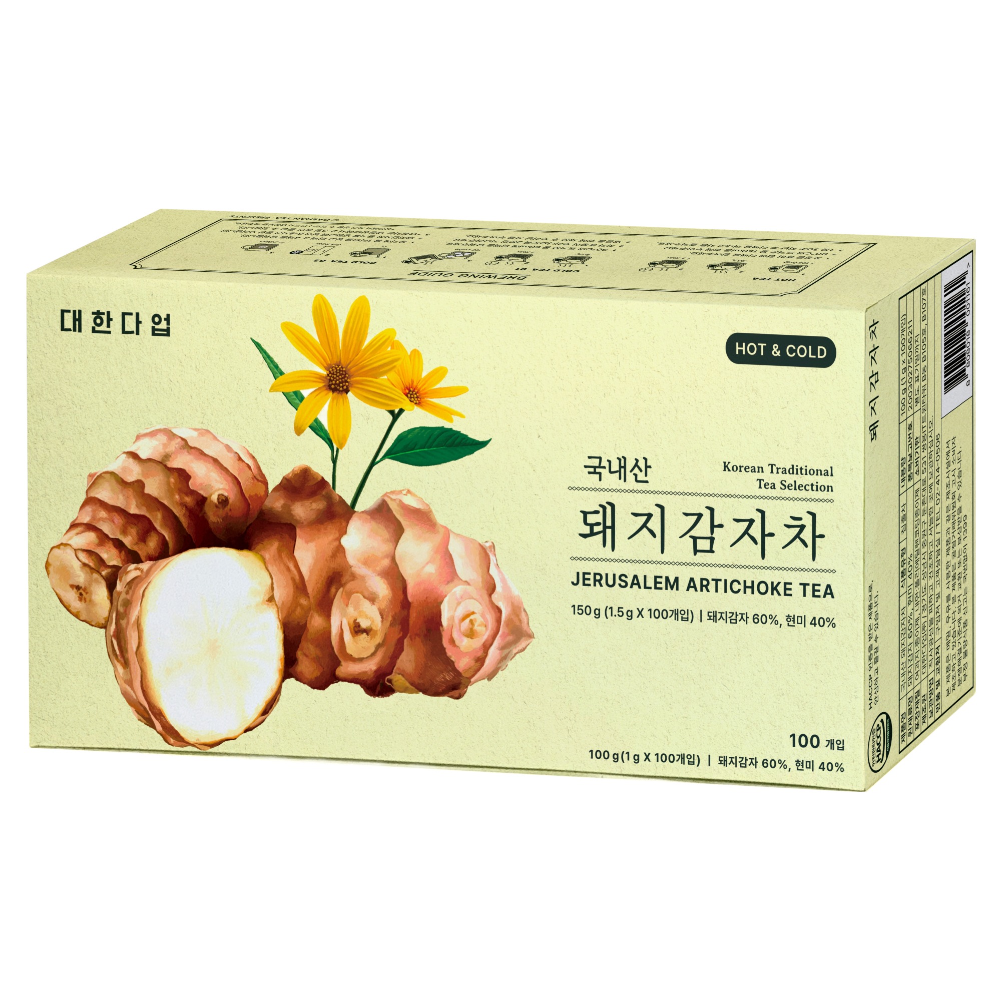 대한다업 돼지감자차, 1g, 1개, 100개입 7,450원