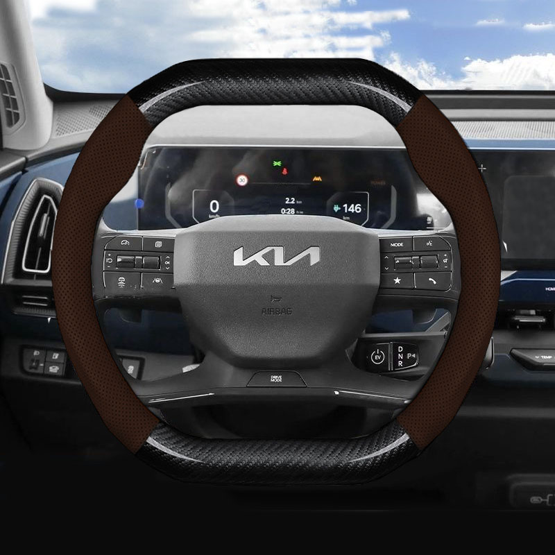 카엣지 더블 D컷 타공 나파가죽 카본 핸들커버 29,800원