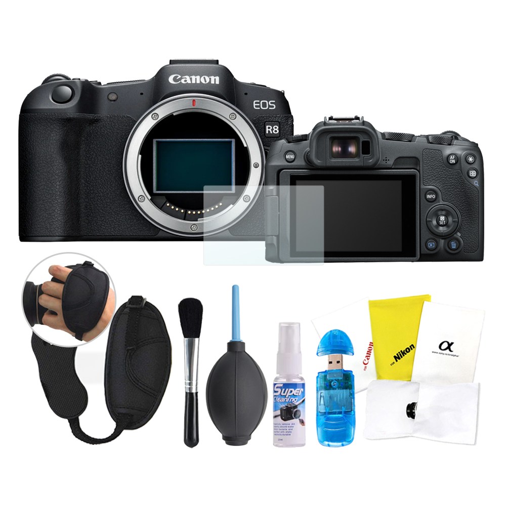 캐논 EOS R8 + 강화유리 + 스트랩 + 악세사리 패키지 1,680,000원