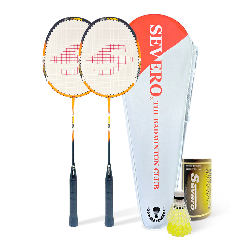 세베로 배드민턴 라켓 파워100 2p + 셔틀콕 2입, POWER100, 1세트 22,000원