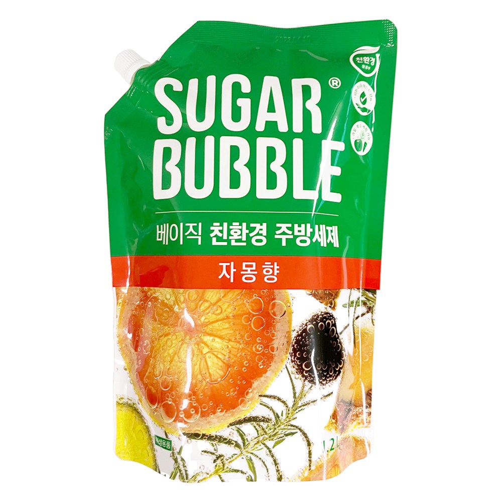 슈가버블 친환경 에코 주방세제 자몽 1.2L, 1개 5,300원