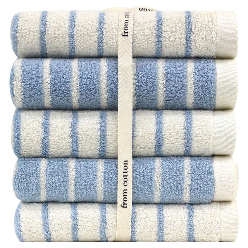 프롬코튼 런던스트라이프 선염 솔리드 리본포장 호텔수건 40수 코마사 200g 28,900원