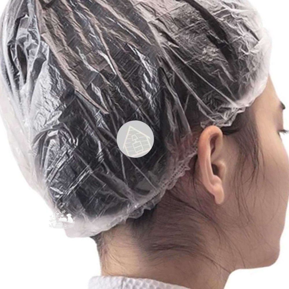 일회용 염색용 비닐헤어캡 100매 일회용샤워캡 헤어트리트먼트캡 일회용비닐캡 2,500원