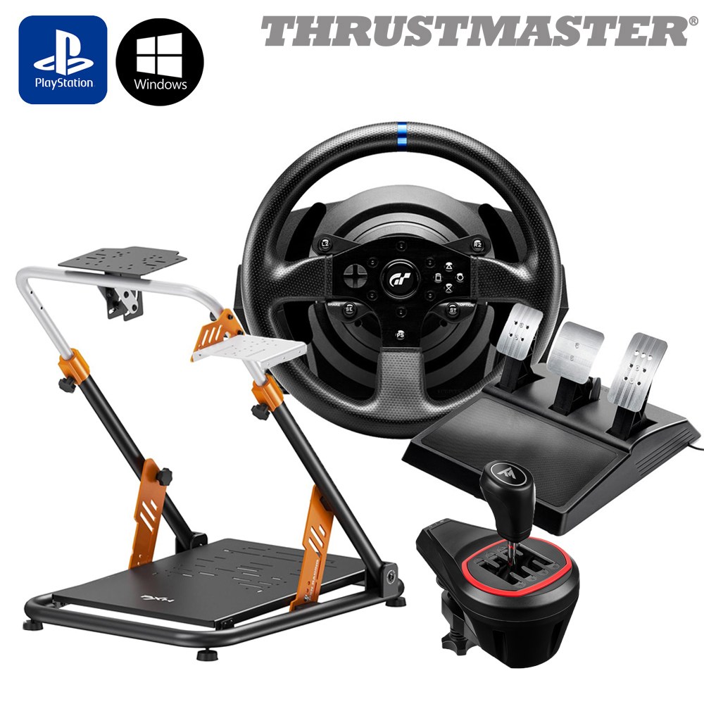 트러스트마스터 T300RS GT 레이싱휠 + TH8S 쉬프터 + PXN A11 접이식 스텐드 거치대 패키지 629,000원