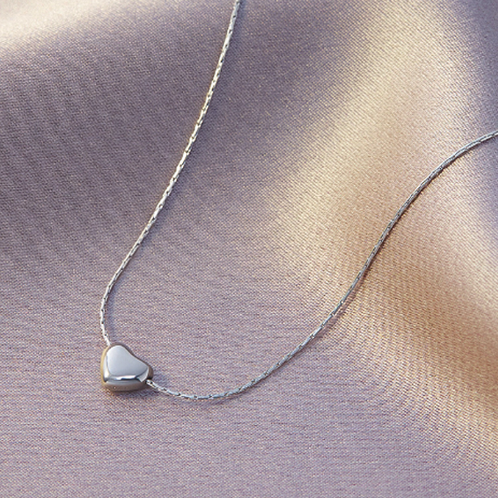 젤루나 여성용 써지컬 미니 볼륨 하트 슬림 체인 드롭 목걸이 M-93 8,800원