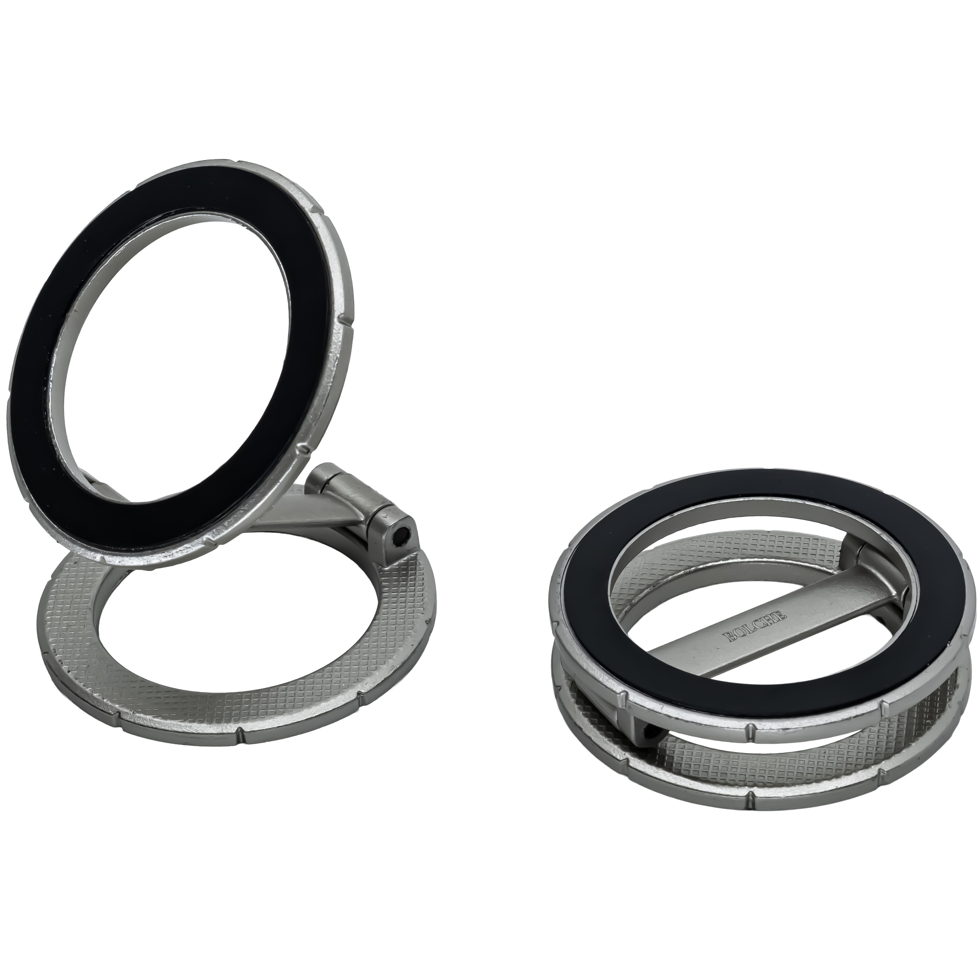 볼체 듀얼핏 맥세이프 차량 핸드폰 거치대 810도 회전 양면 자석, 02.티타늄 실버, 1개 26,950원