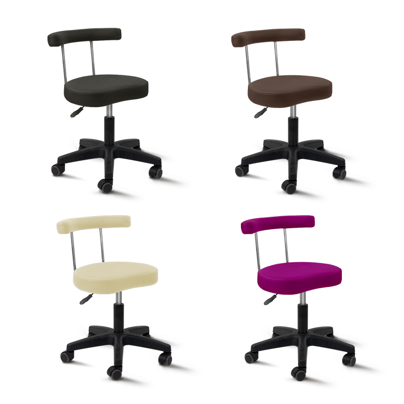 JM 등받이 미용 보조 의자 BS-120 스툴 속눈썹 네일 반영구 진료 진찰 등의자 - 한국, 5번 BS-120 JM등받이미용의자(그레이) 104,000원