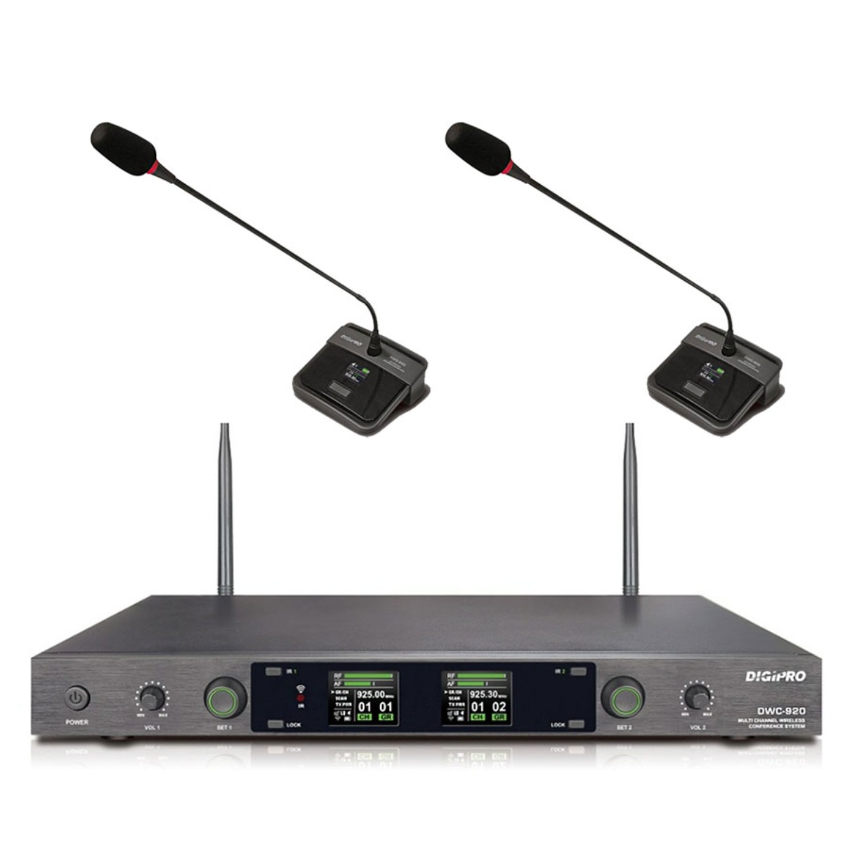 [DIGIPRO] 2채널 디지프로 DWC-920 2CH 무선 구즈넥 마이크 세트 930,000원
