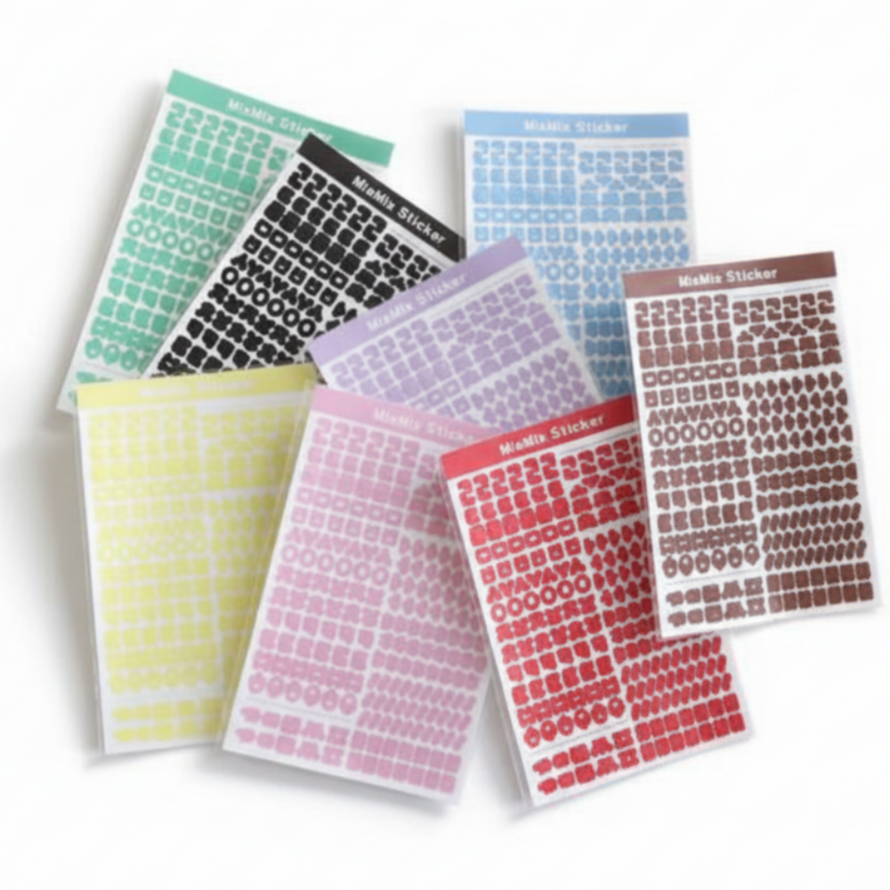 레진 파스텔 한글 스티커 아트 공예 폴꾸 탑꾸 탑로더 재료, 4 빨강, 1개 1,700원