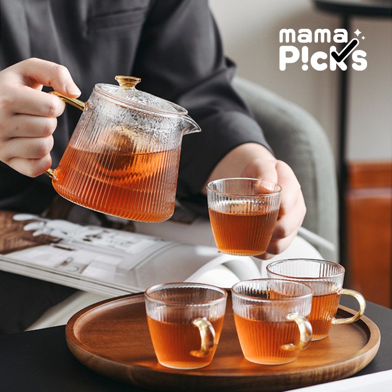 마마픽스 크리스탈 차주전자 내열유리 티포트, 1개 16,900원