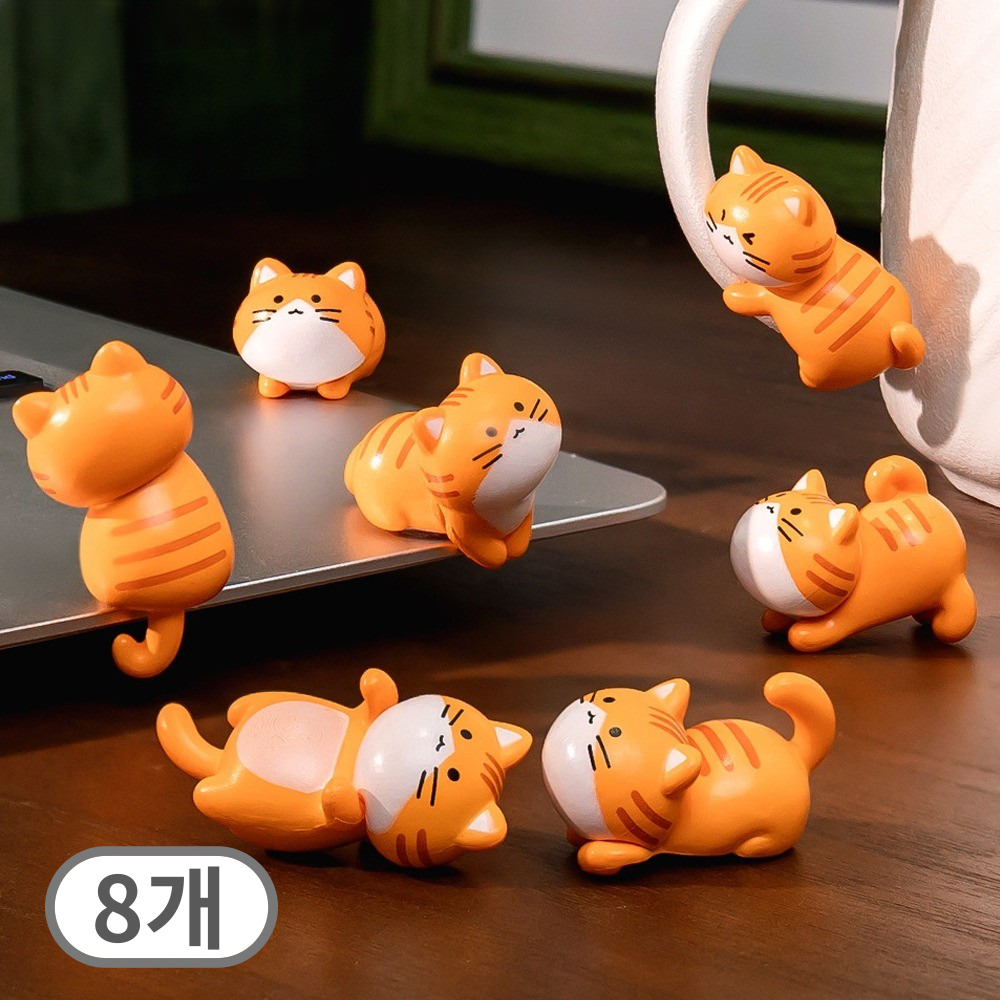 아쿠아필 인테리어 테라리움 어항 장식 소품 고양이 8종, 1세트 9,900원