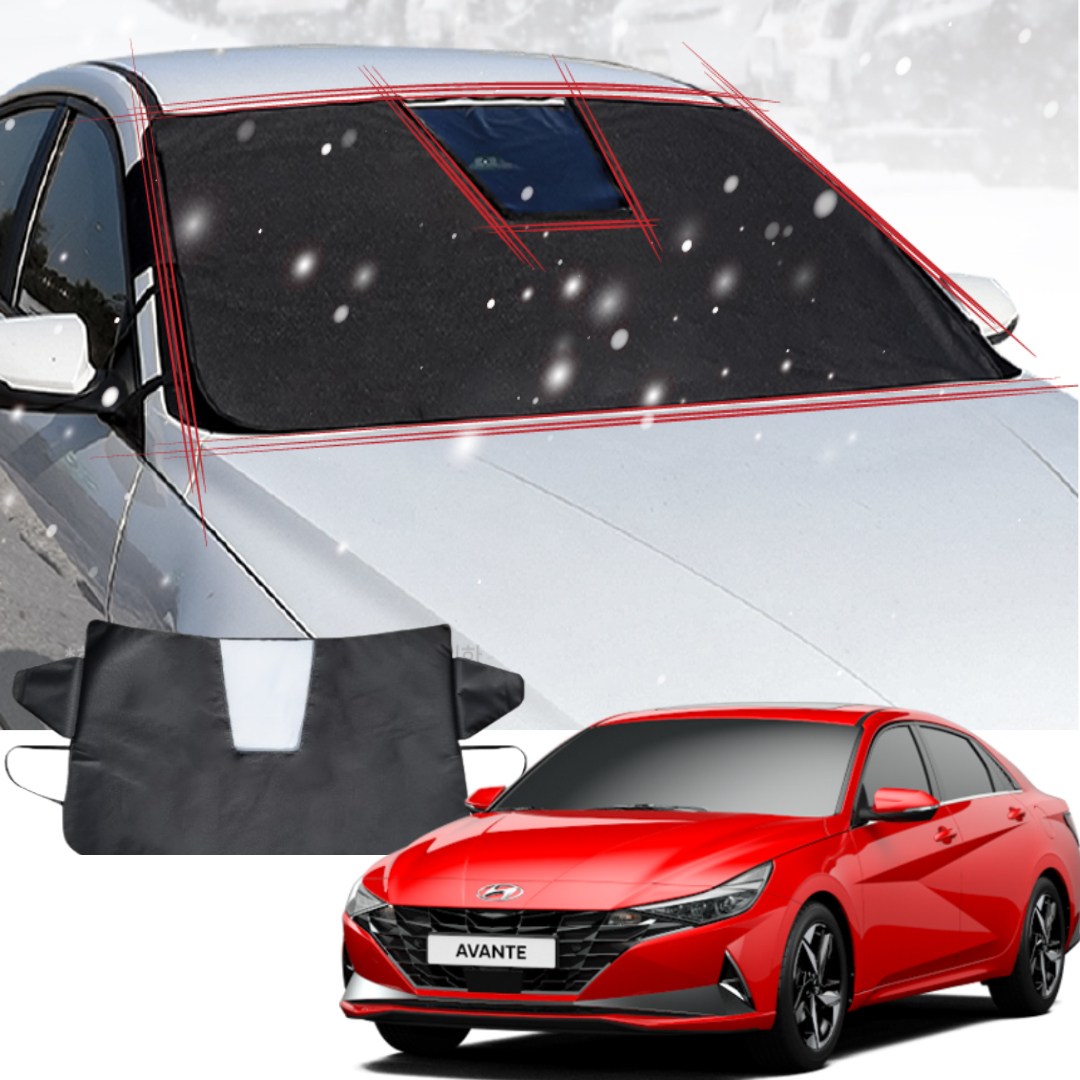 아반떼 CN7 사계절앞유리 커버 블랙박스 촬영가능 방수 앞창가리개 성에방지커버 눈서림 김서림방지 사계절앞유리커버 햇빛가리개 자외선차단 35,800원