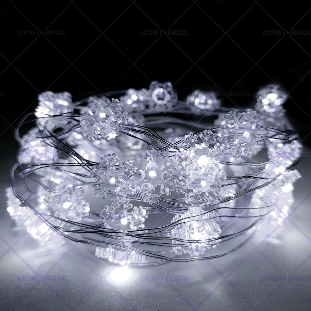 꼬비 LED 와이어전구 눈꽃 50구 주광색 + 파나소닉 AA건전지 4알 7,500원