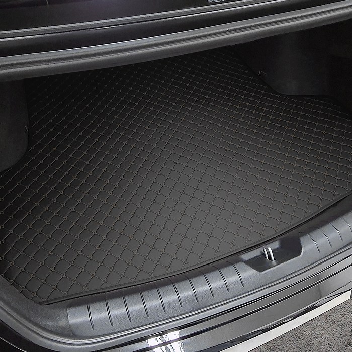 카프트 K8 호환 트렁크매트 프리미엄 가죽 퀄팅, 블랙-블랙 35,000원