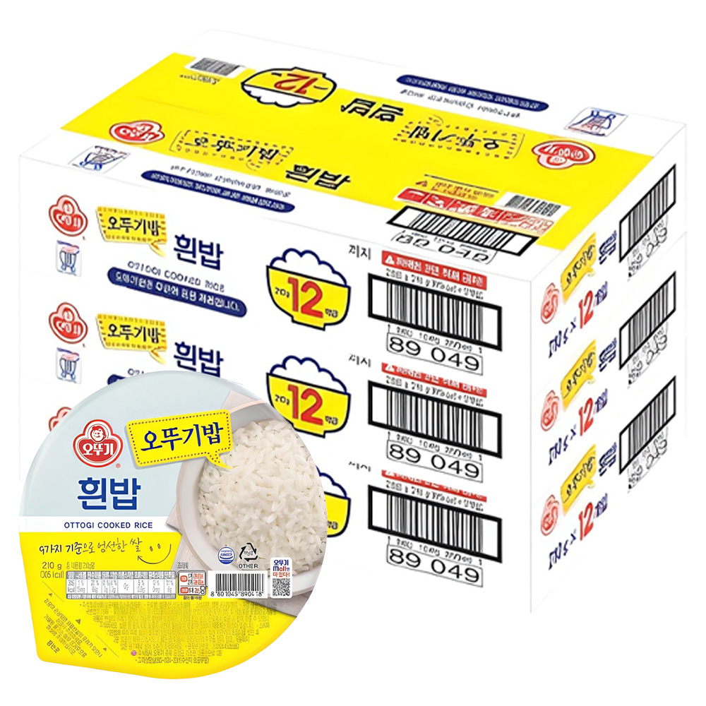 오뚜기 흰밥, 210g, 36개 30,810원