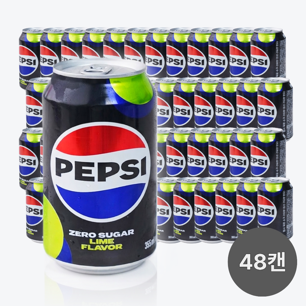 펩시 제로 슈가 라임 뚱캔 업소용 탕비실 쟁여두기, 480개, 355ml 38,000원