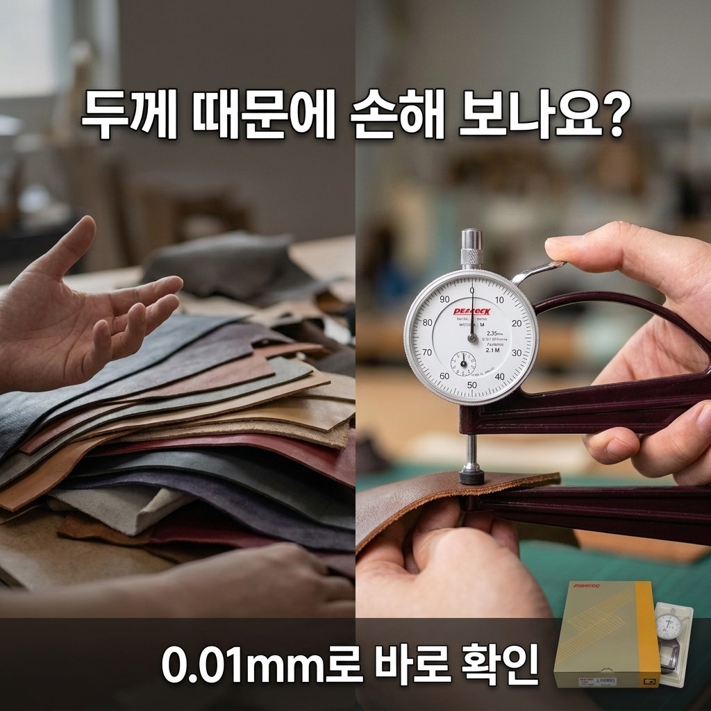 아날로그 두께 측정기 0.01mm 정밀 두께 게이지 H형 가죽 원단 필름 종이 고무 PVC 비파괴 측정 QC 검사, 1개 132,000원