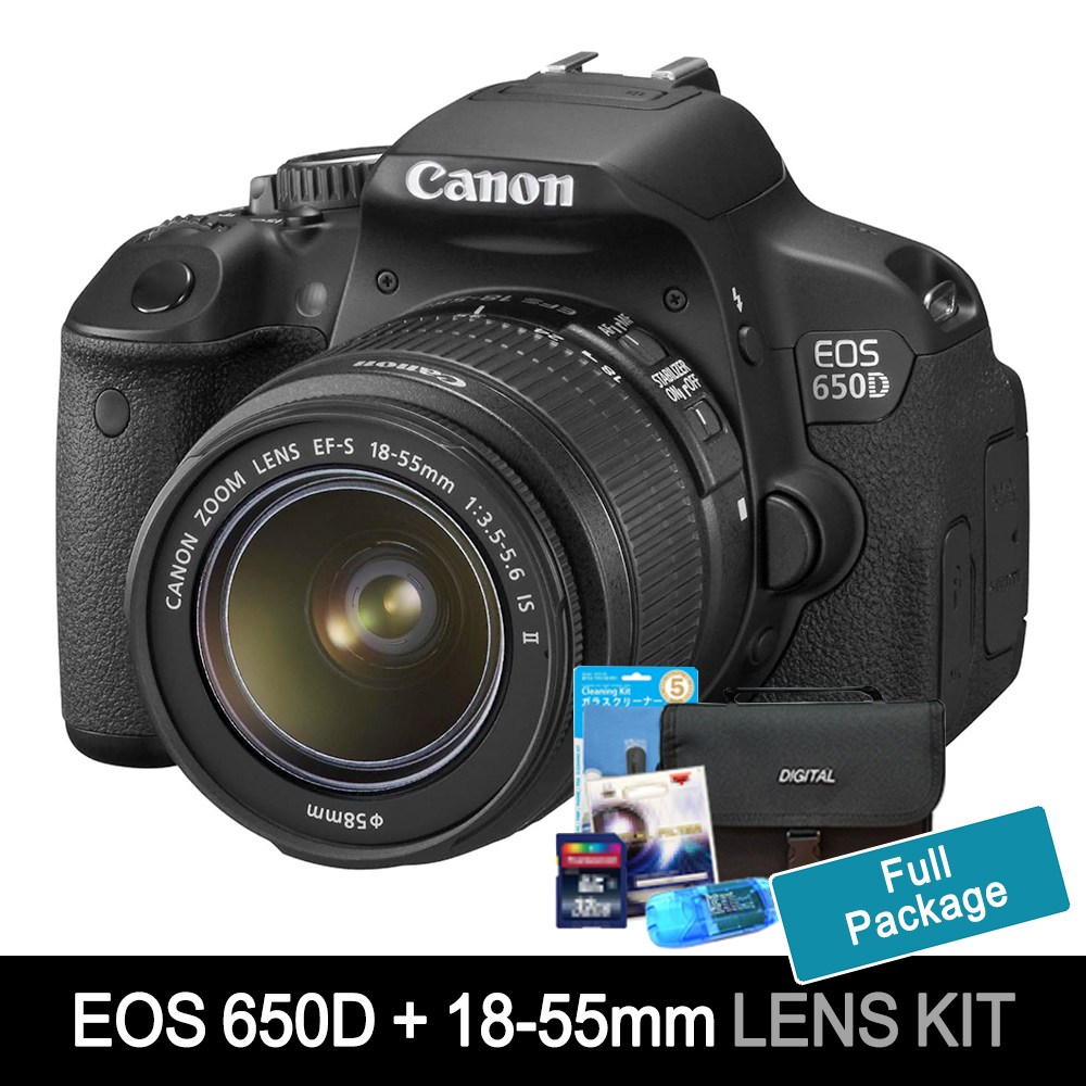 캐논 정품 EOS 650D+18-55mm 기본렌즈+32GB+여행용가방+UV필터+리더기+청소셋 풀셋트 k 599,000원
