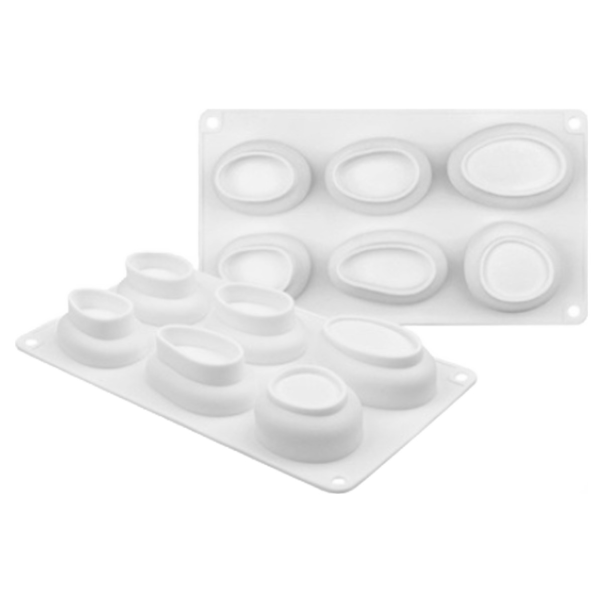 실리콘몰드 - 조약돌 스톤 짱돌 비누,석고 몰드 ( 6구 ), 랜덤발송, 현재가 6,000원