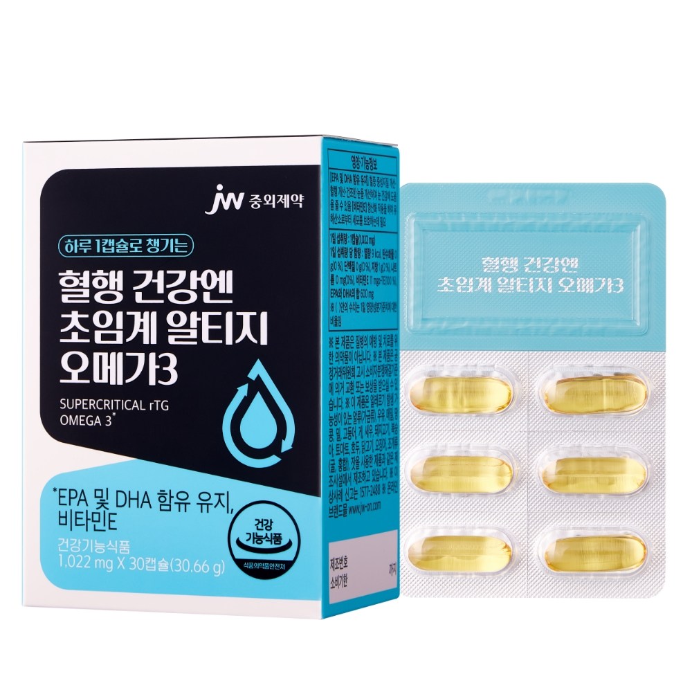 중외제약 혈행 건강엔 초임계 알티지 오메가3 혈행&눈건강, 30정, 3개 19,900원