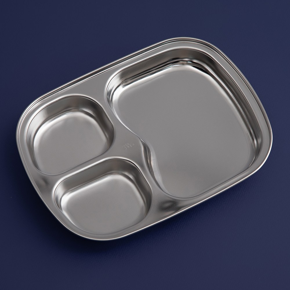 패블러스 간식접시 3구 어린이집 스텐레스 식판 도시락 4,300원