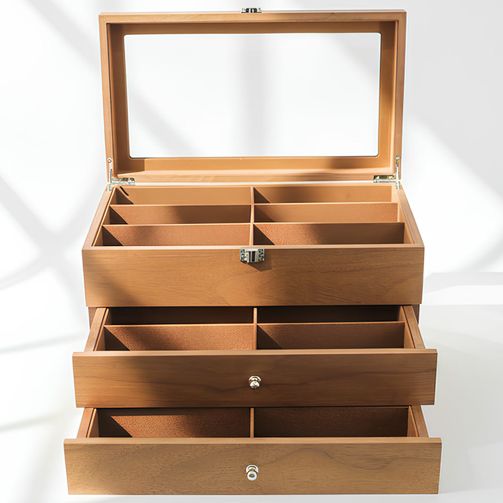 안보락 안경 선글라스 보관함 정리함 수납함, 1개, 18구 3단 원목 78,800원