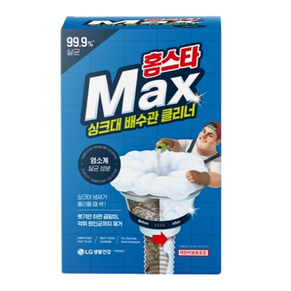 홈스타 맥스 싱크대 배수관 클리너 세정제 680ml 1세트 8,790원