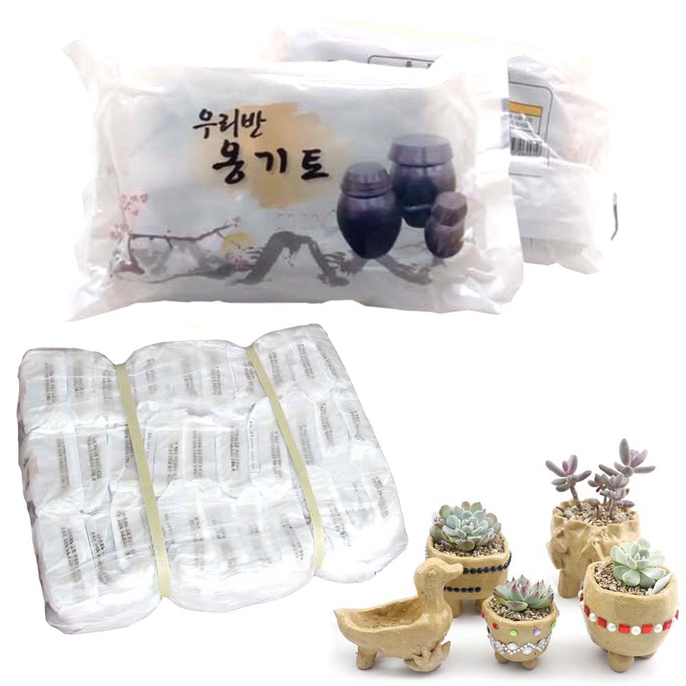 옹기토 찰흙(30개입/1포)-흙점토,도예,미술,점토,흙놀이,유치원,어린이집,학교,학습교재 20,000원