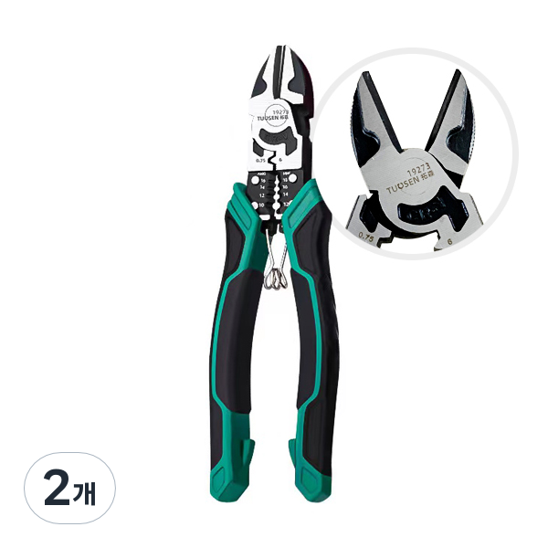 ZIO-BIZ 다기능 와이어 니퍼 전선탈피기 / 전선가위 전선컷팅 전선스트리퍼 전선피복기 폐전선탈피기 단자압착기 와이어 케이블 전선 커터 플라이어 전기공구 전선공구 수공구 24,440원