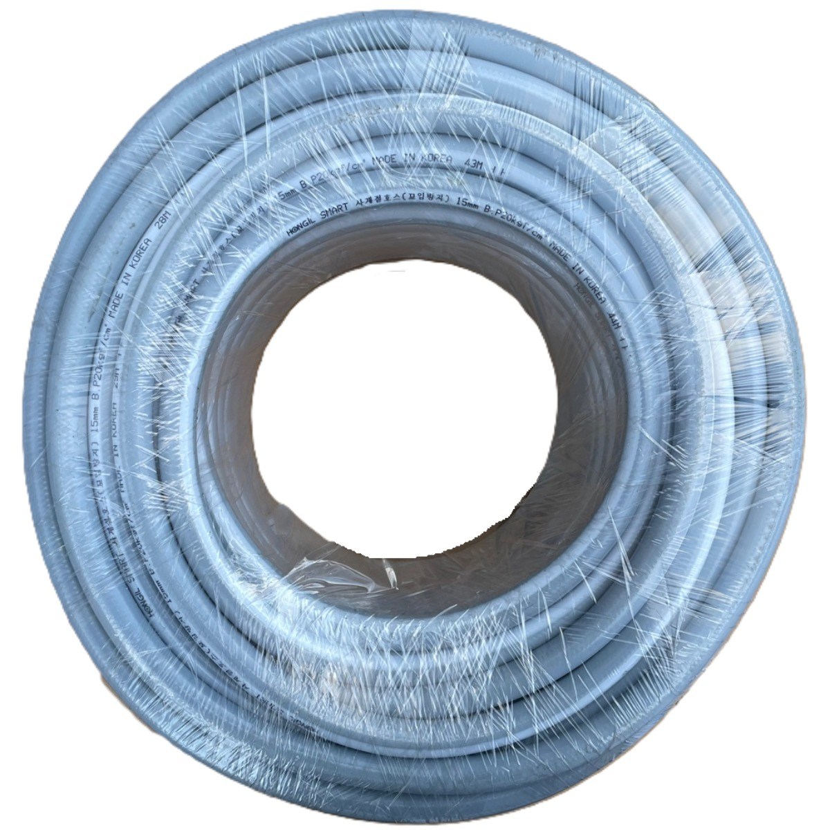 대복 식품용 고압호스 물호스 가정용,꼬임방지 특허,무독성 식용호스 편사 16미리 스마트사계절 회색호스, 1개 66,000원