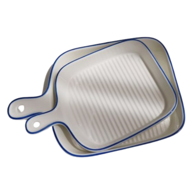 블룸엣홈 코발트 사각 손잡이 접시 그릴팬 소 + 대 1세트 162,520원