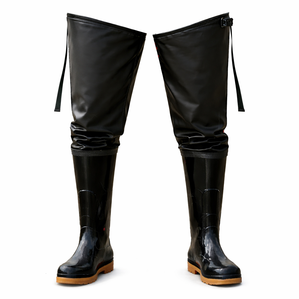 아띠꼴로 물속돌격 낚시 허벅지 고무 장화 해루질 갯벌 물 방수, 260, 다크블랙 14,900원