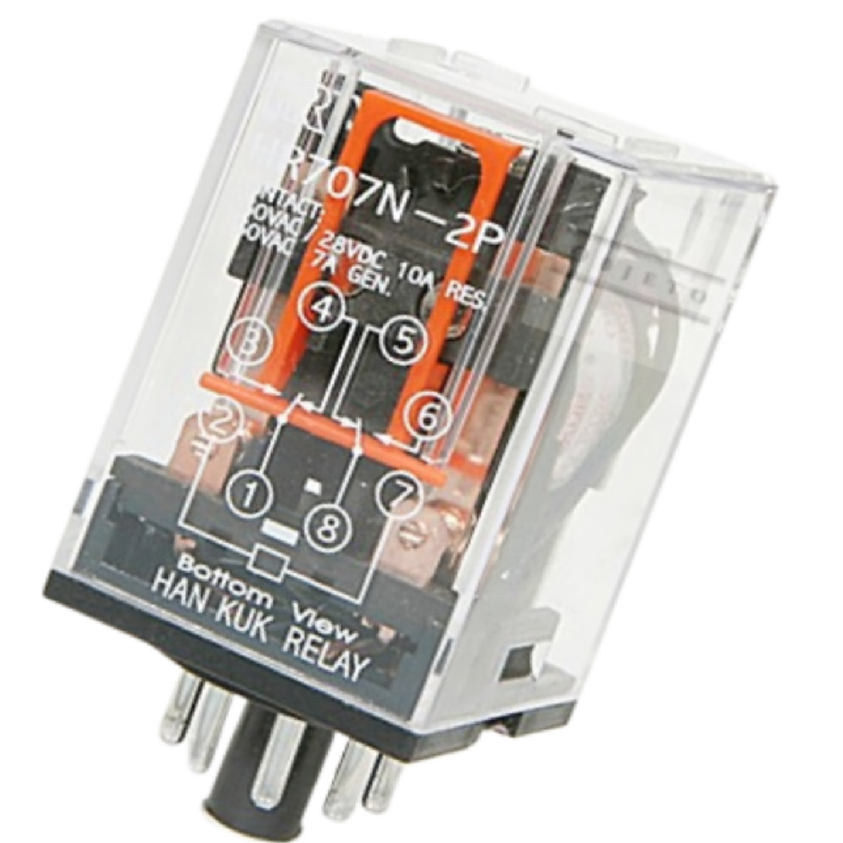 HR707N-2P AC220V 8핀릴레이 소켓 카콘 KACON RELAY, 1개, 현재가 5,500원