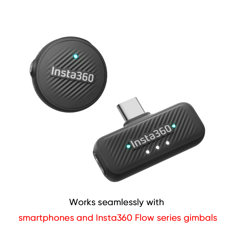 Insta360 Mic Air 송신기 Insta360 X5 Mic Air와 연결(1 TX + 1 RX) 호환성 Flow 2 Pro Flow Pro 재고 있음 193,200원
