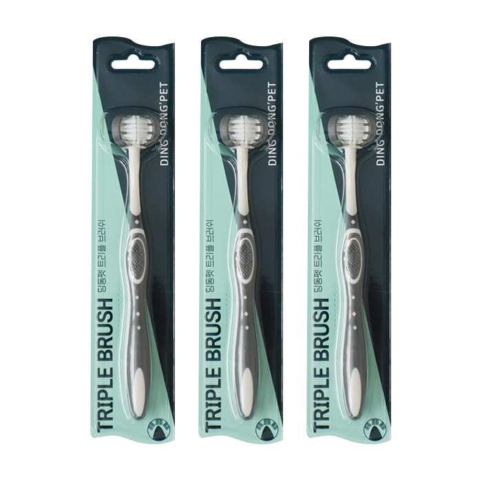 딩동펫 반려동물 트리플 브러쉬 칫솔 중형 7,350원