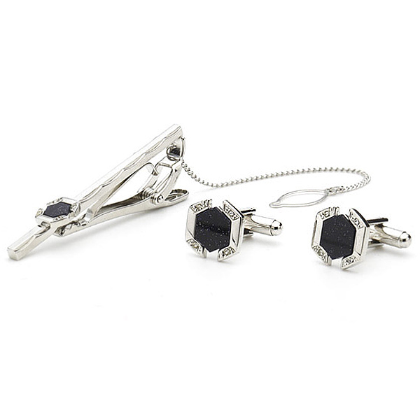 젠틀안트 명품넥타이핀 커프스버튼 커프스링크 세트 GR08-1D513 네이비 60,000원